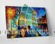 Rainy Dog Walk Leonid Afremov Canvas Art Home Decor -C478