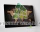Vintage World Map Canvas Art Decor -C643