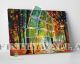 Dog Walk Leonid Afremov Canvas Art Decor -C1