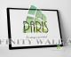 Take Me to Paris Fashion Quote Canvas Art Decor -E24