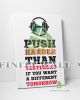 Push Gym Success Motivational Inspirational Quote Canvas Art Decor -D431