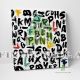 Abstract Alphabet Letters Canvas Art Decor -C638