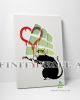 Love Rat Banksy Graffiti Canvas Art Decor -C837
