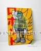 Japanese Robot K Bear Orange Canvas Art Decor -C504