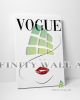 Fashion Cover Face Red Lips Canvas Art Decor -E30