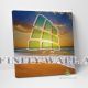 Sunset on Calm Beach Waves Canvas Art Decor -C276