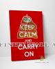  Keep Calm and Carry On Quote Canvas Art Decor -C677