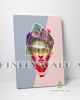 Pink Pop Art Frida Kahlo Canvas Art Decor -C686