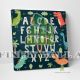 Dinosaur Alphabet Chart Canvas Art Decor -C726