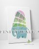 Cute Elephant with Pink Balloon Canvas Art Decor -C779