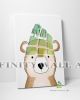 Cute Bear Inspirational Quote Canvas Art Decor -C782