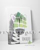 Cute Zebra Inspirational Quote Canvas Art Decor -C784