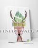 Cute Deer Inspirational Quote Canvas Art Decor -C788