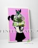 Pink Love Bomb Banksy Graffiti Canvas Art Decor -C913