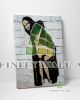 Mona Lisa Bum Banksy Graffiti Canvas Art Decor -C920