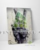  Peace Sign Hand Canvas Art Decor -C986