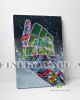 Rude Middle Finger Graffiti Canvas Art Decor -C999