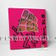 Pink Barking Dog Pop Art Canvas Art Decor -D904