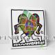 Love Heart Pop Art Canvas Art Decor -D905