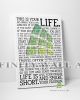 Life Quote Canvas Art Home Decor -E1