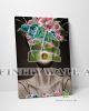 Modern Woman with Flowers Canvas Art Decor -E2