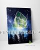 Spiritual Stars Night Sky Moon Canvas Art Decor -E44